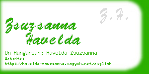 zsuzsanna havelda business card